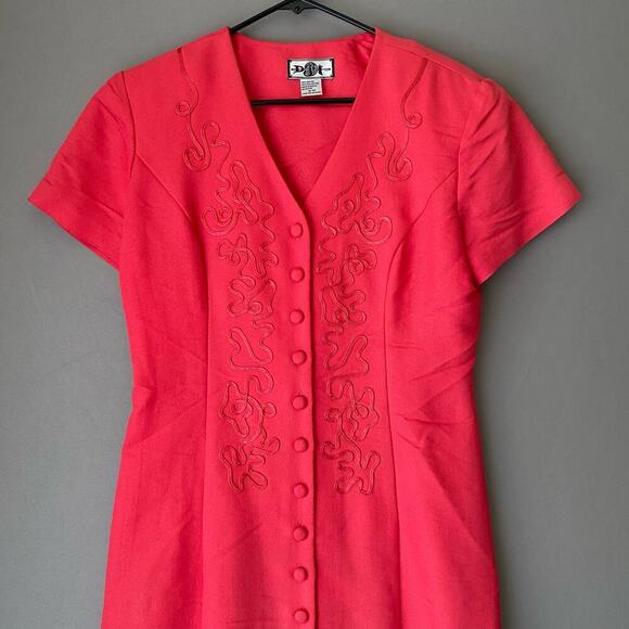 Dji sz 10 VINTAGE embroidered pencil dress - Picture 2 of 9